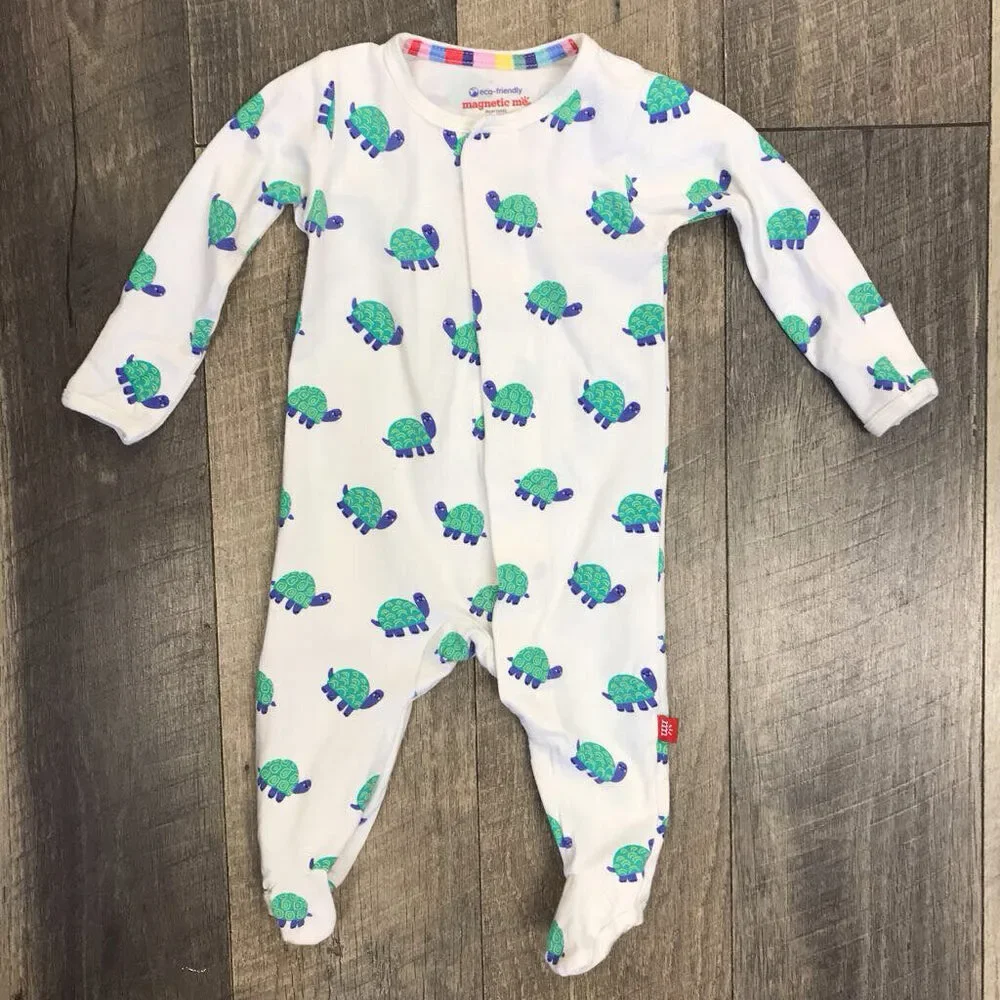 MAGNETIC ME TURTLE PAJAMAS 0-3